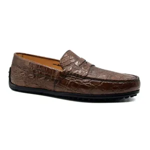 31-103-CGM MONZA Crocodile Driver, Cognac