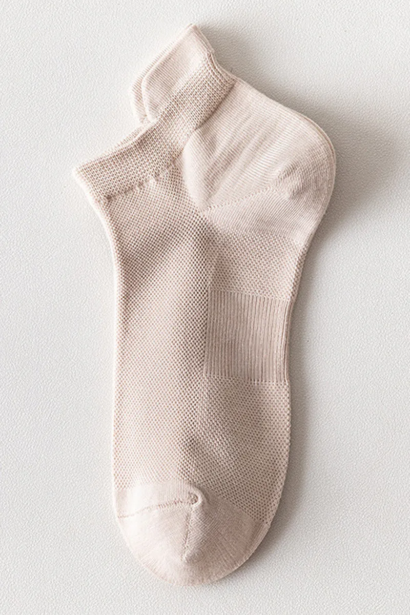 7PAIRS SOLID CASUAL ANKLE SOCKS