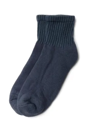 American Trench Quarter Crew Sock (Vintage Navy / OS)