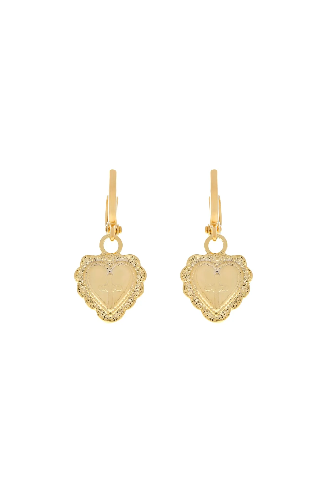 Amore Heart Huggie Earrings