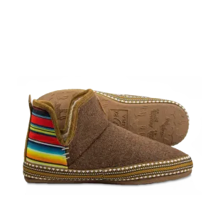 Ariat Ladies Fleece Brown & Serape Stripe Bootie Slipper AR2238-211