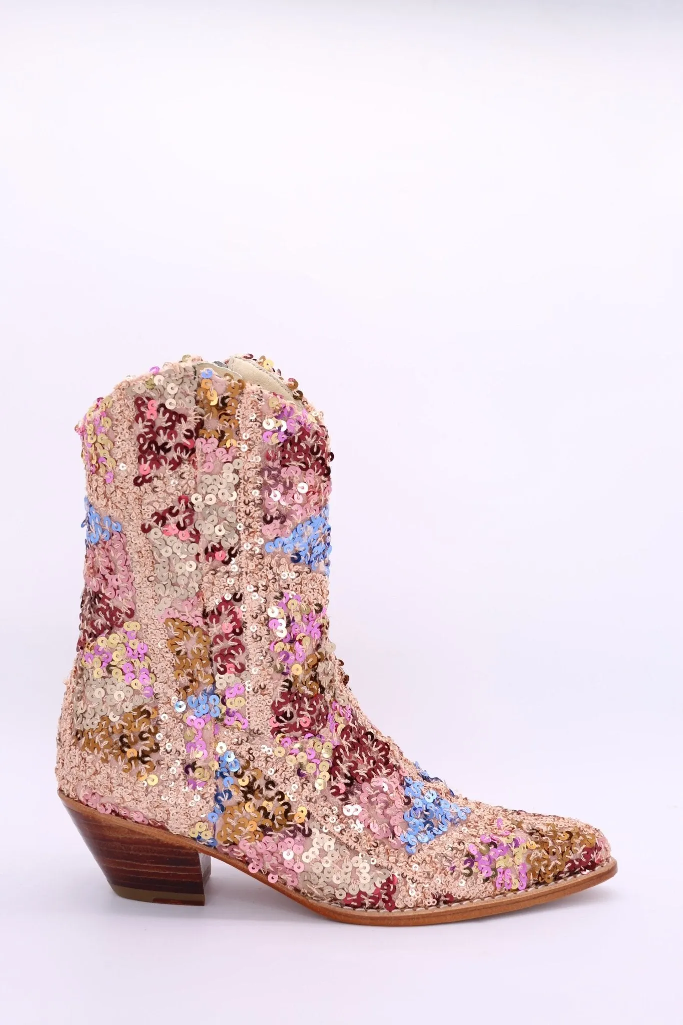 ASTERIA SEQUIN ANKLE BOOTS X FREE PEOPLE