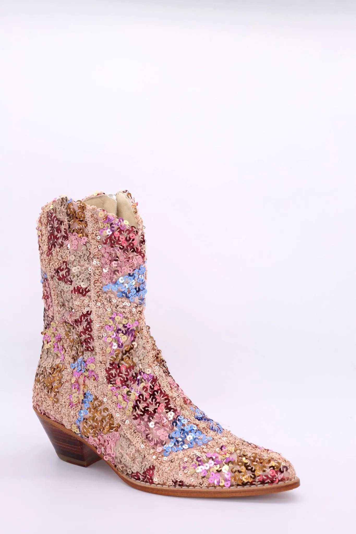 ASTERIA SEQUIN ANKLE BOOTS X FREE PEOPLE