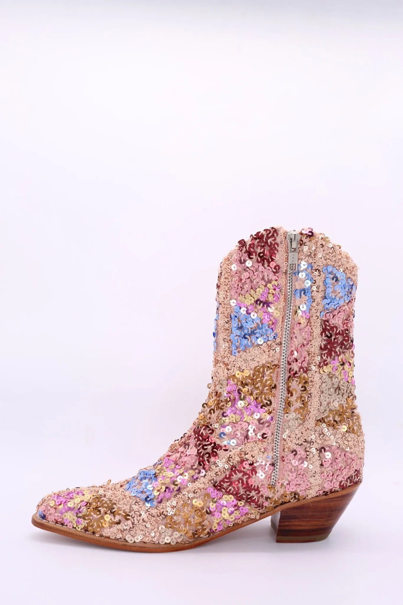 ASTERIA SEQUIN ANKLE BOOTS X FREE PEOPLE