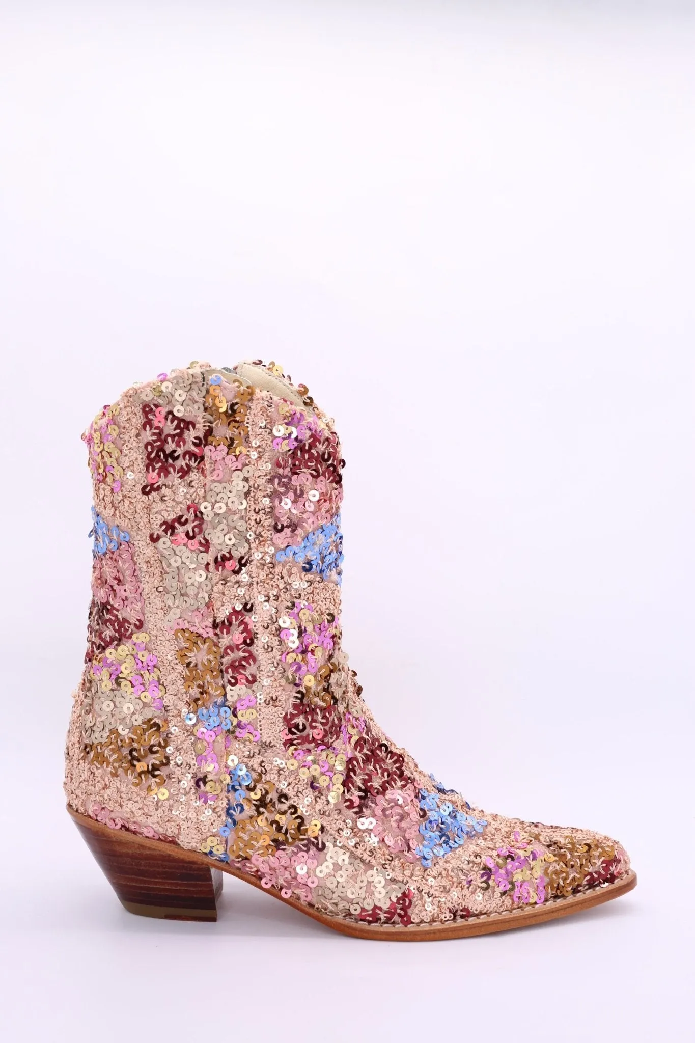 ASTERIA SEQUIN ANKLE BOOTS X FREE PEOPLE