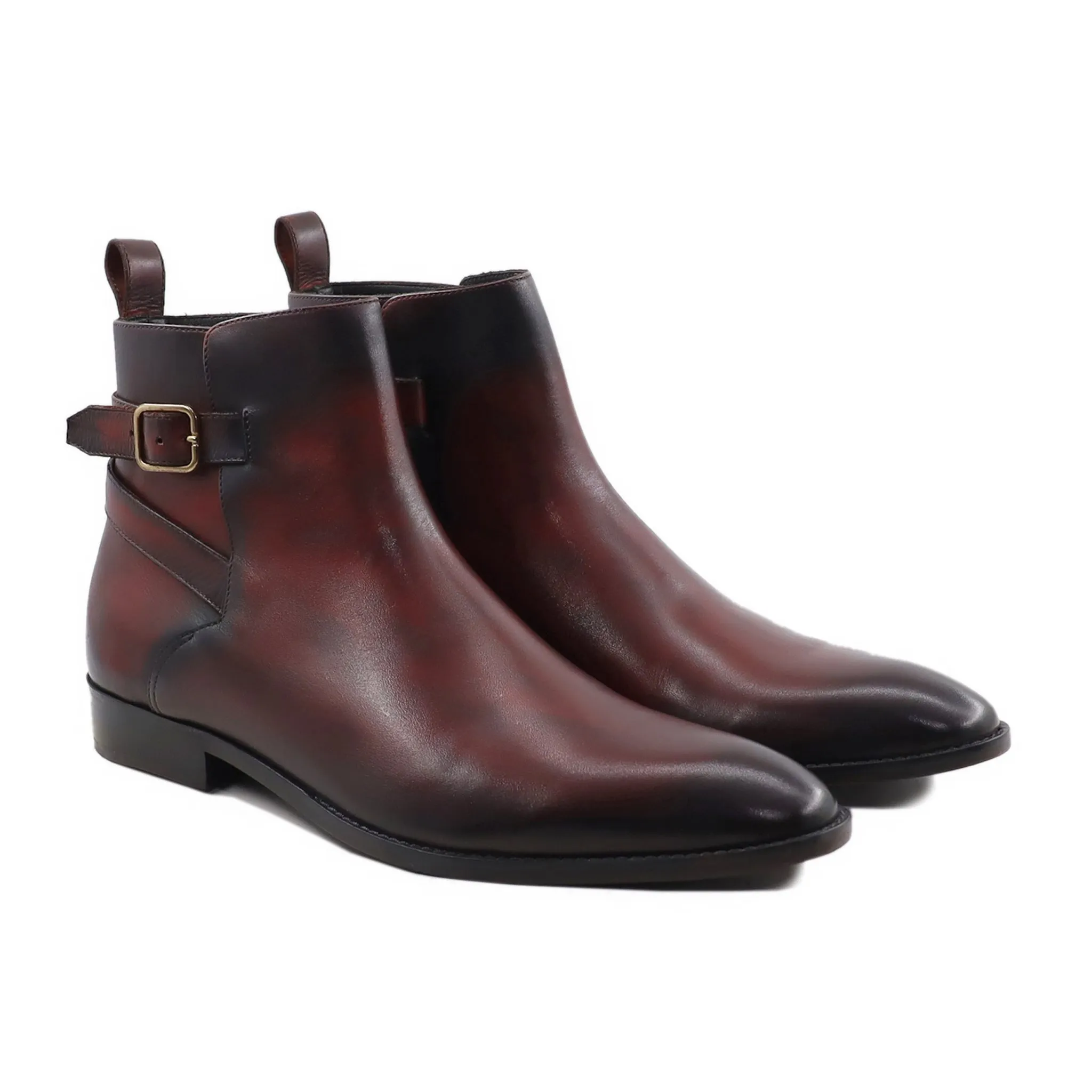 Atsushi - Men's Oxblood Calf Leather Jodhpur Boot