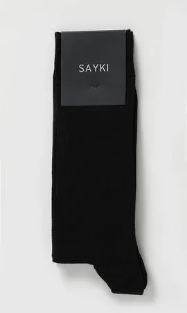 Basic Bamboo Black-Black Socks, Black-Black