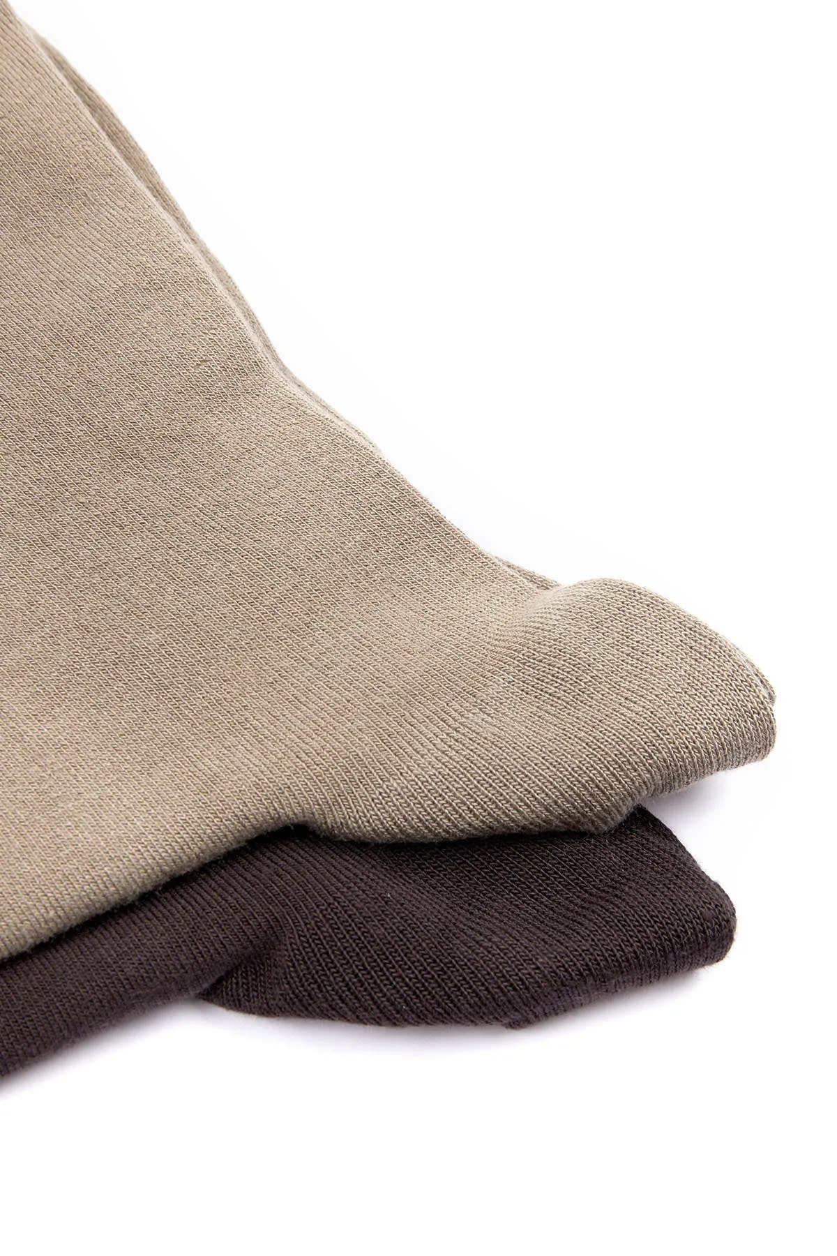 Basic Bamboo Navy-Navy Socks, Brown - Beige