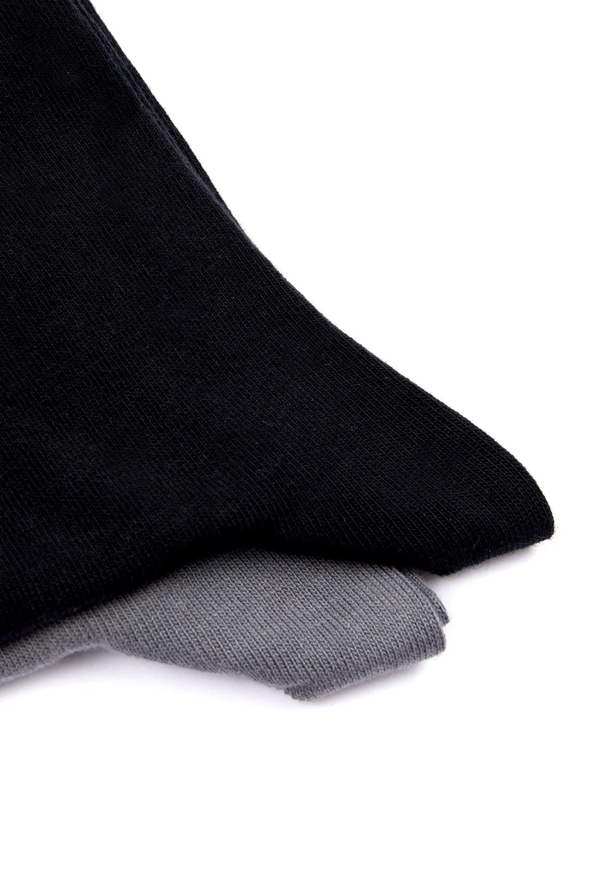 Basic Black - Gray Cotton Socks