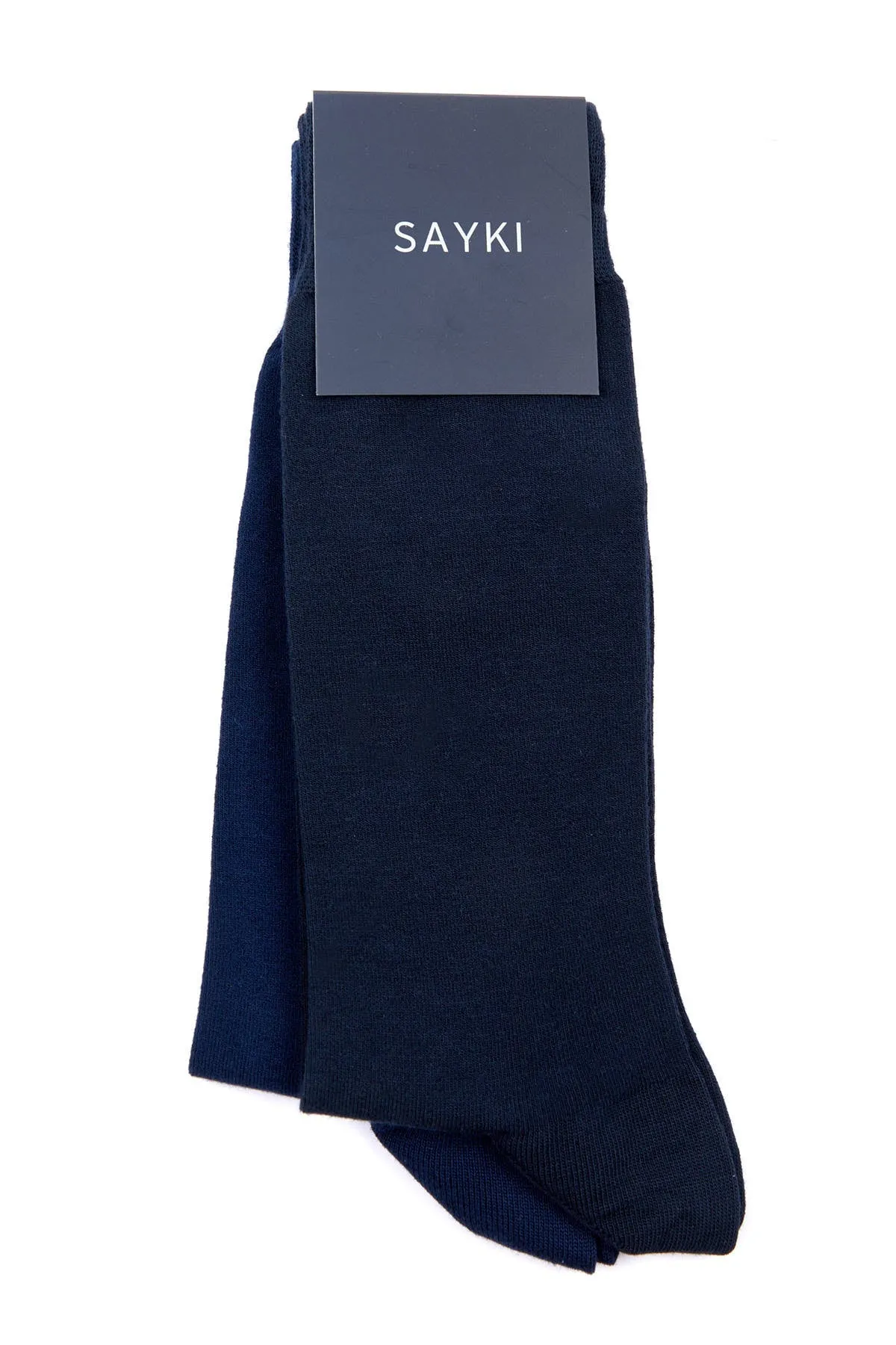 Basic Navy-Light Navy Bamboo Socks