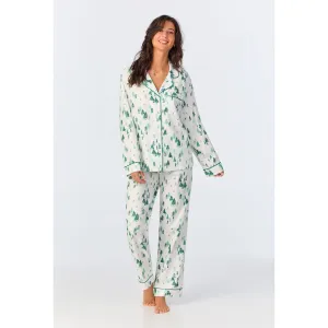 Cozy Womens Bed Head Flannel Pajama Set - Hit the Slopes Long Sleeve Classic