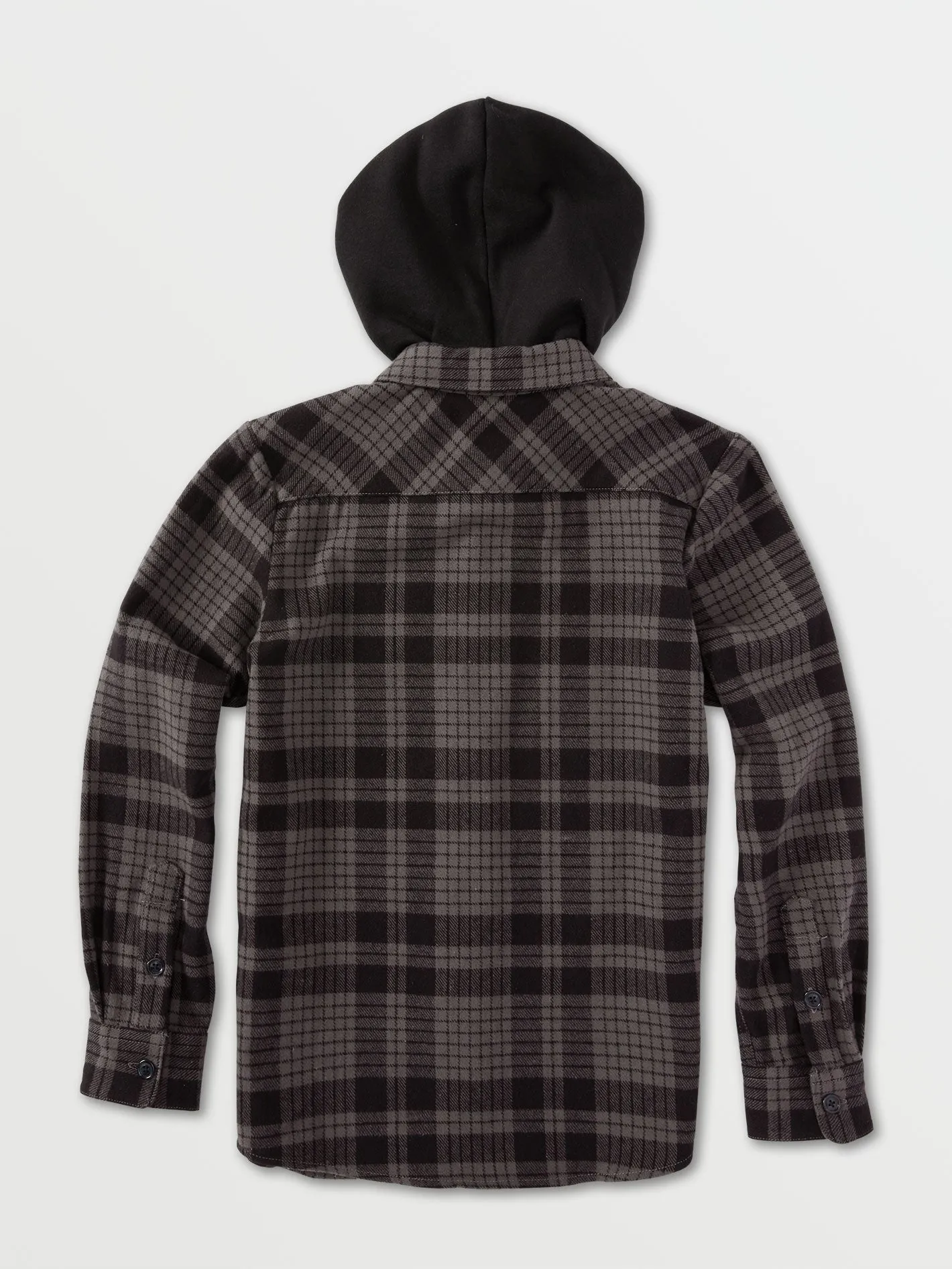 Big Boys Strangelight Hooded Flannel Shirt - Castlerock