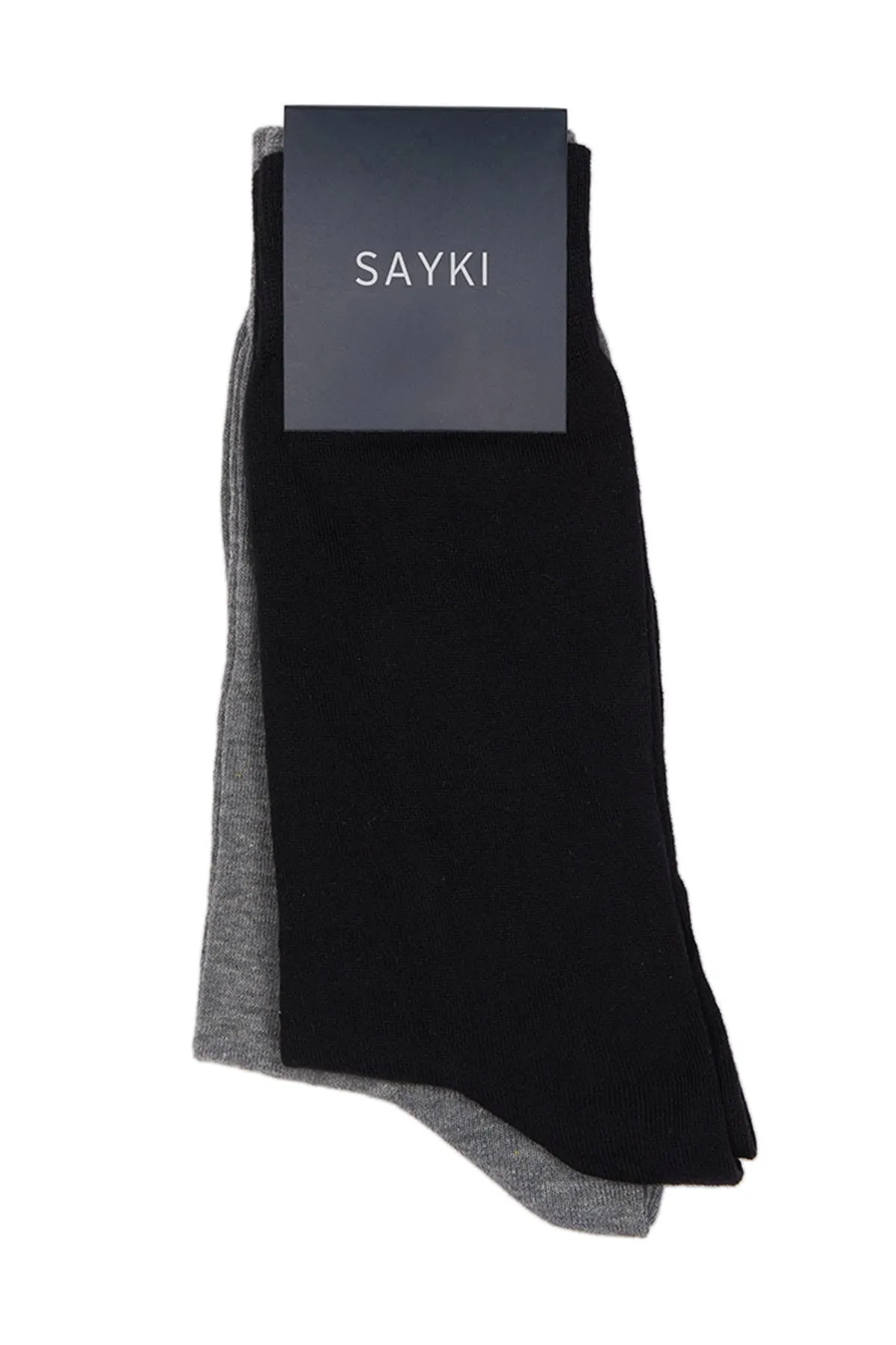 Black & Gray Cotton Socks