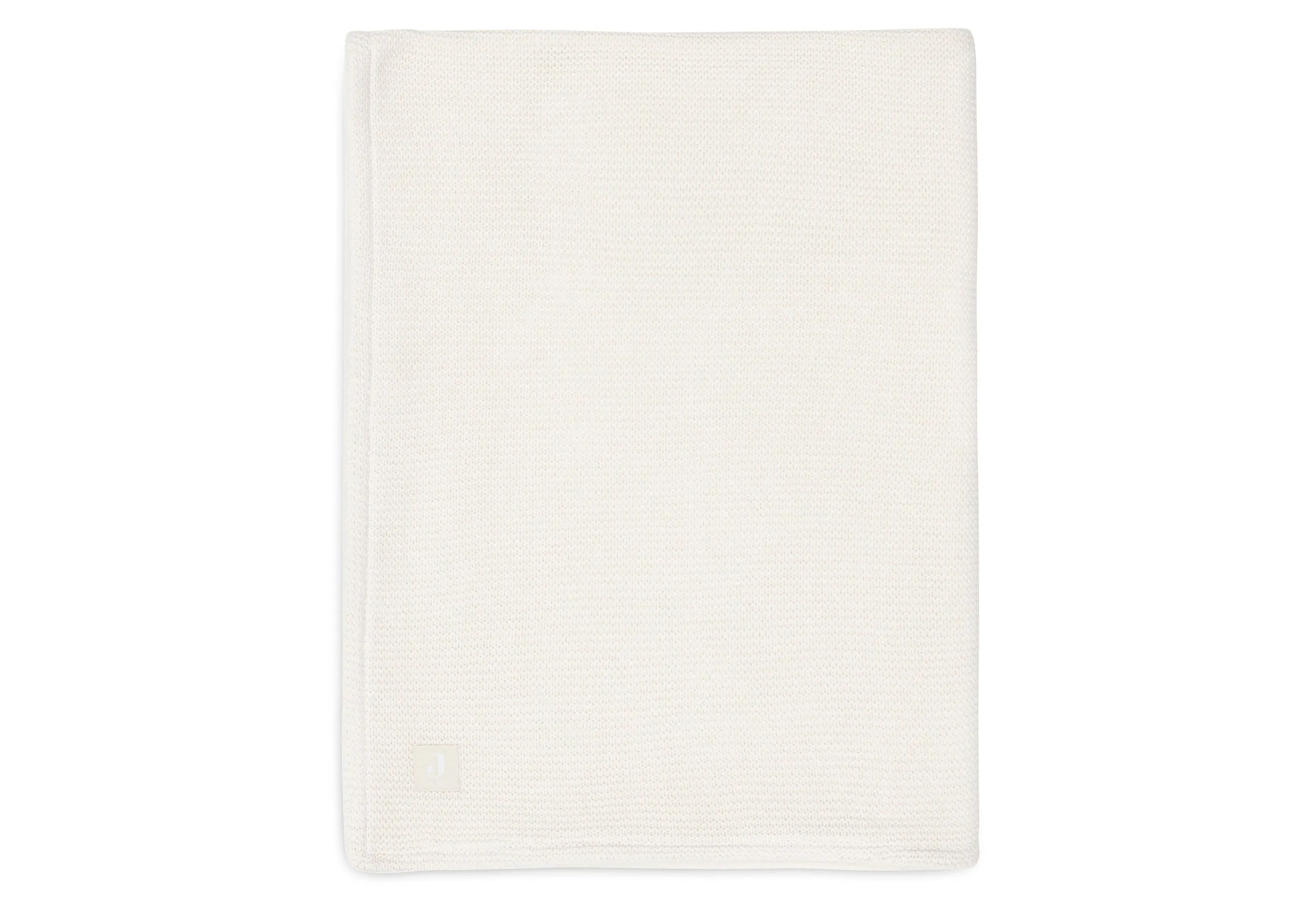 Blanket Cot 100x150cm Basic Knit - Ivory/Coral Fleece