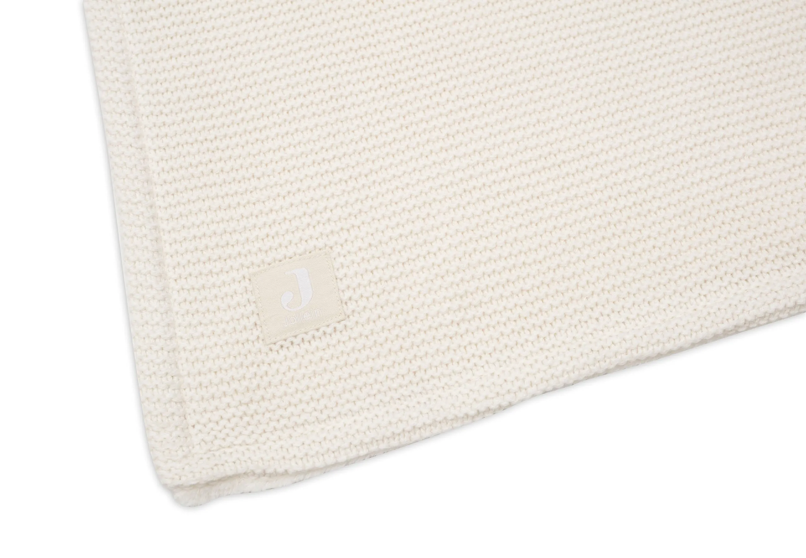 Blanket Cot 100x150cm Basic Knit - Ivory/Coral Fleece