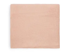 Blanket Cot 100x150cm Basic Knit - Pale Pink