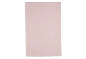 Blanket Cot 100x150cm Basic Knit - Pale Pink/Coral Fleece