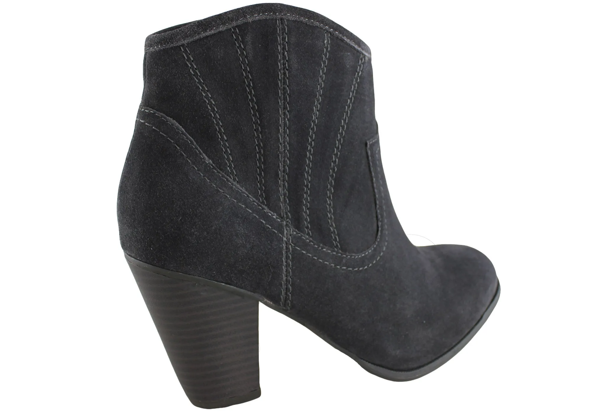 Bonbons Darci Womens Leather Suede Ankle Boots