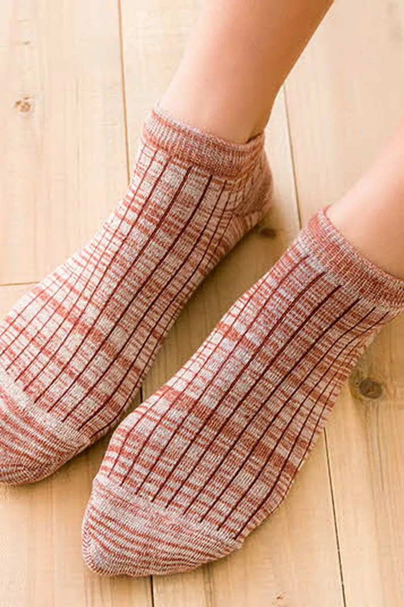 CASUAL SOLID COLOR BOAT SOCKS