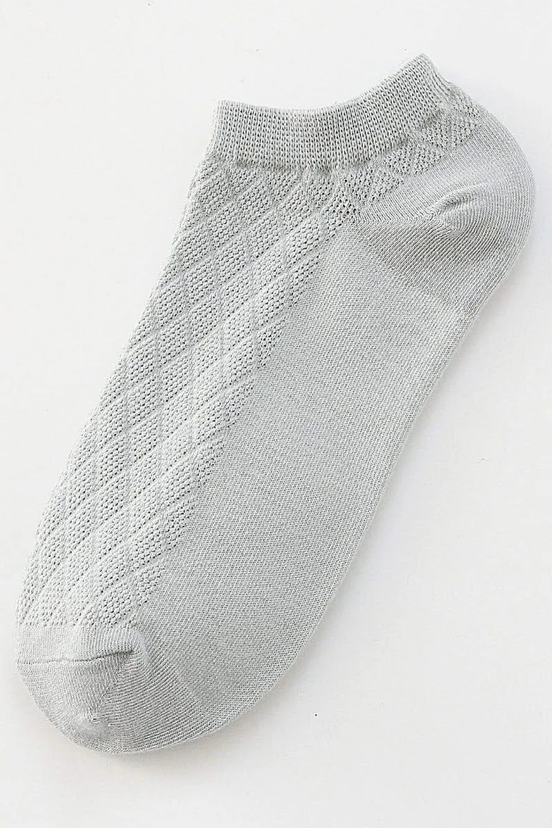 CASUAL SOLID COLOR COTTON SOCKS