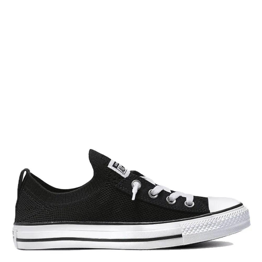 Womens Chuck Taylor All Star Shoreline Knit Slip-On Sneakers - Black/White