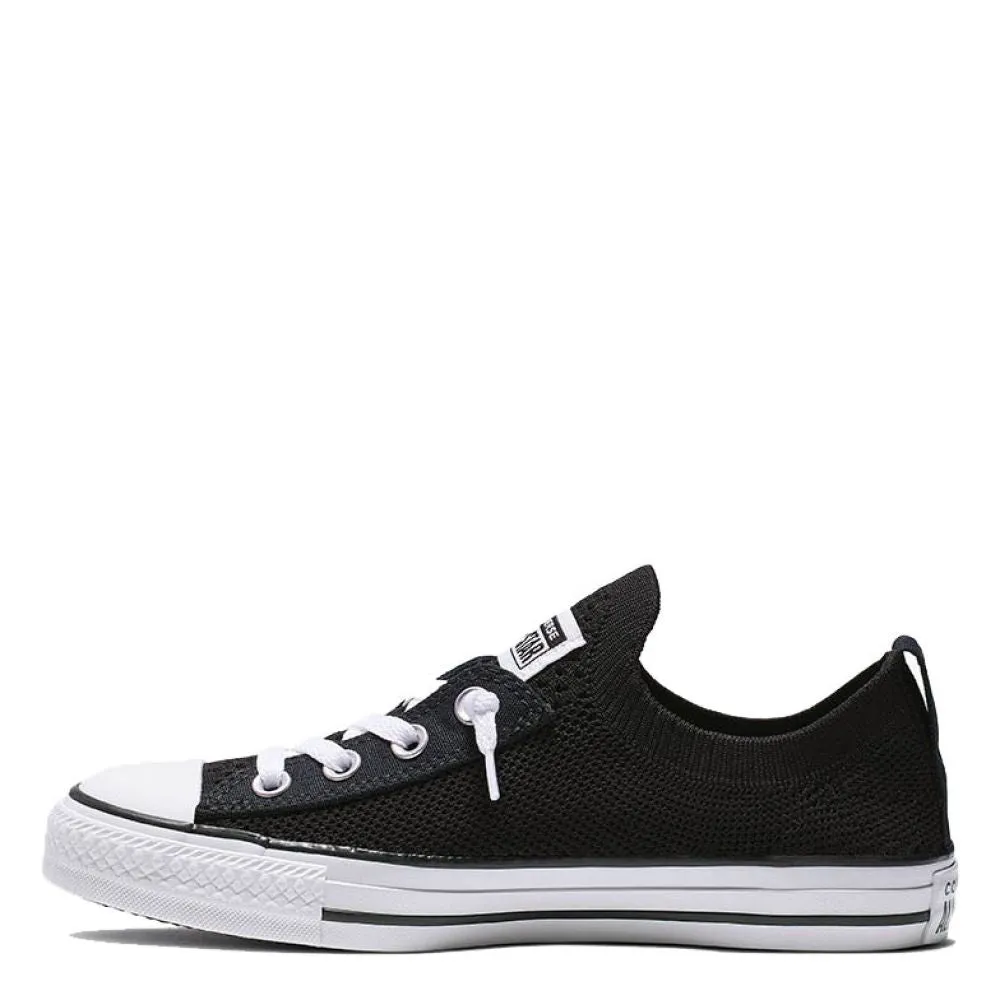 Womens Chuck Taylor All Star Shoreline Knit Slip-On Sneakers - Black/White