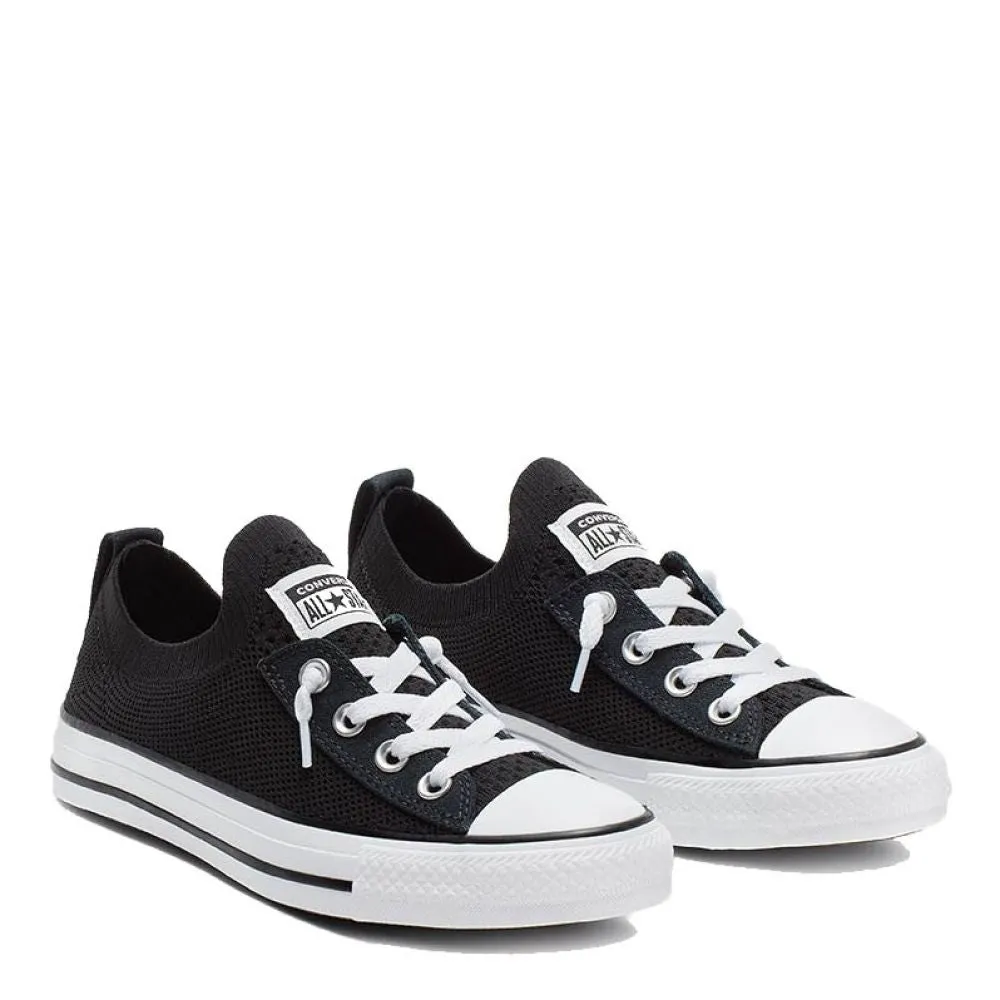 Womens Chuck Taylor All Star Shoreline Knit Slip-On Sneakers - Black/White