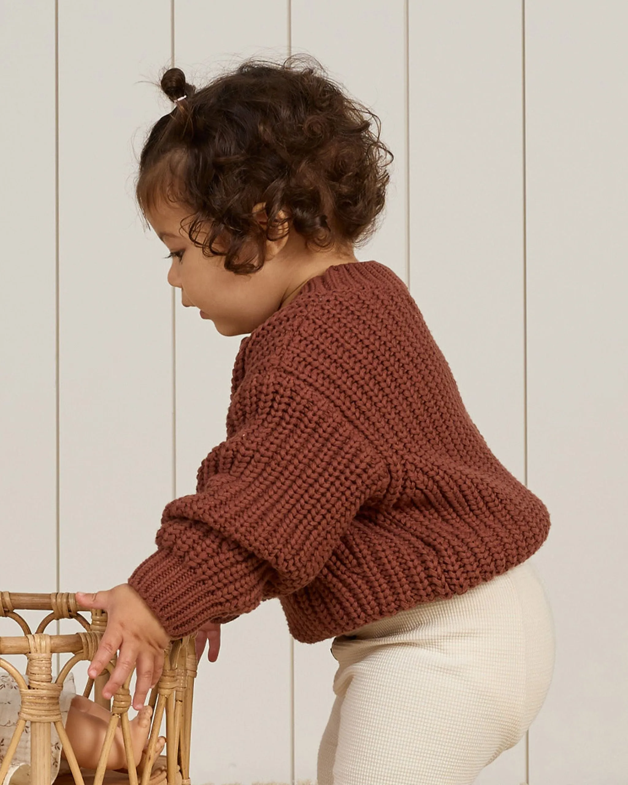 Chunky Knit Sweater | Cranberry