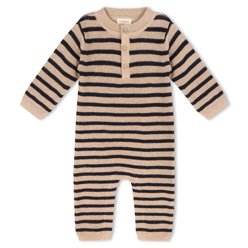 Chunky Sweater Knit Baby Jumpsuit