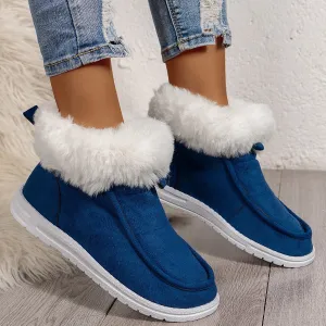 Cozy Stylish Warm Plush Soft Casual Chunky Durable Comfortable Fashionable Shoes