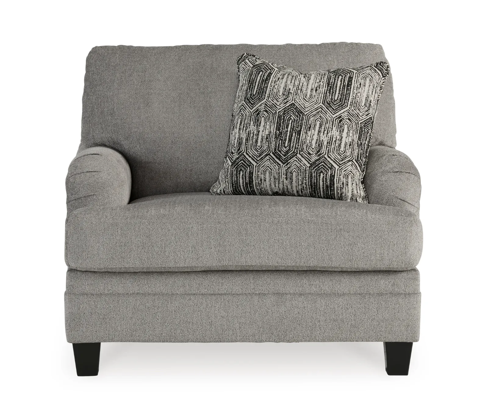 Davinca Chair & Half - Charcoal Fabric