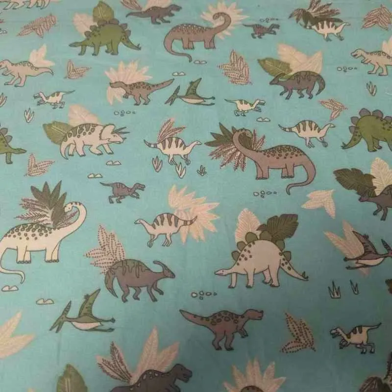 Dino Doodles Cozy Flannel by Whistler Studio - Oeko-Tex Certified