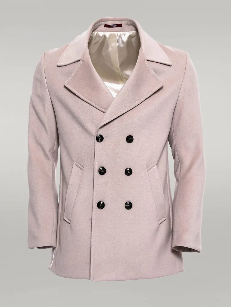 Double Breasted Cachet Cream Color Coat - Wessi