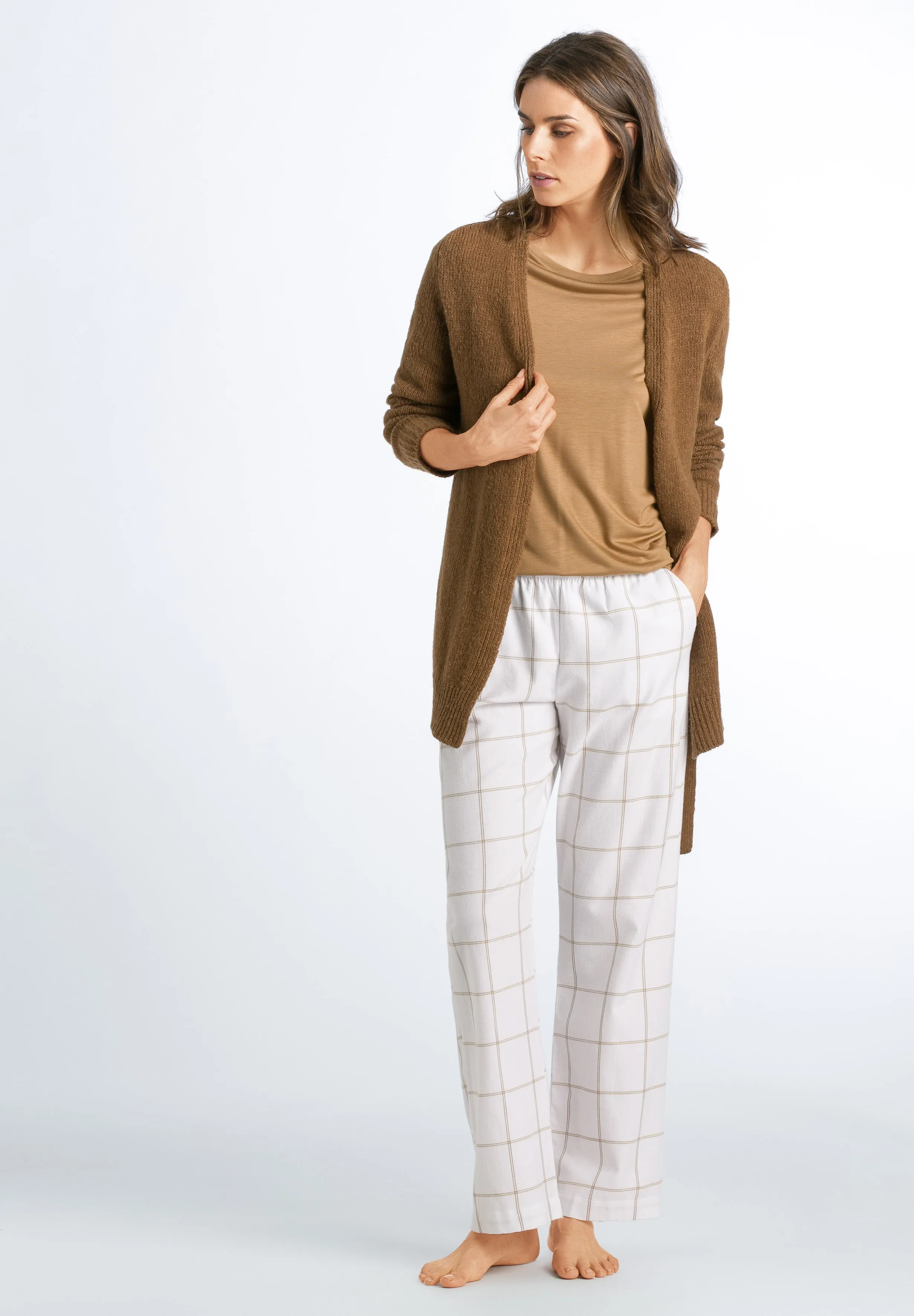 Edda Pants | Cinnamon Check 76656-2064