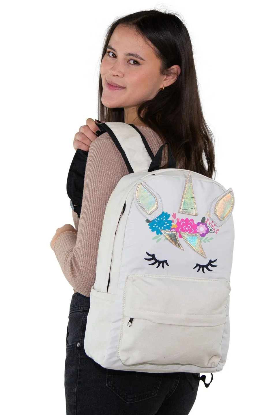 Enchanting Unicorn Canvas Backpack - A Magical Companion for Your Adventures