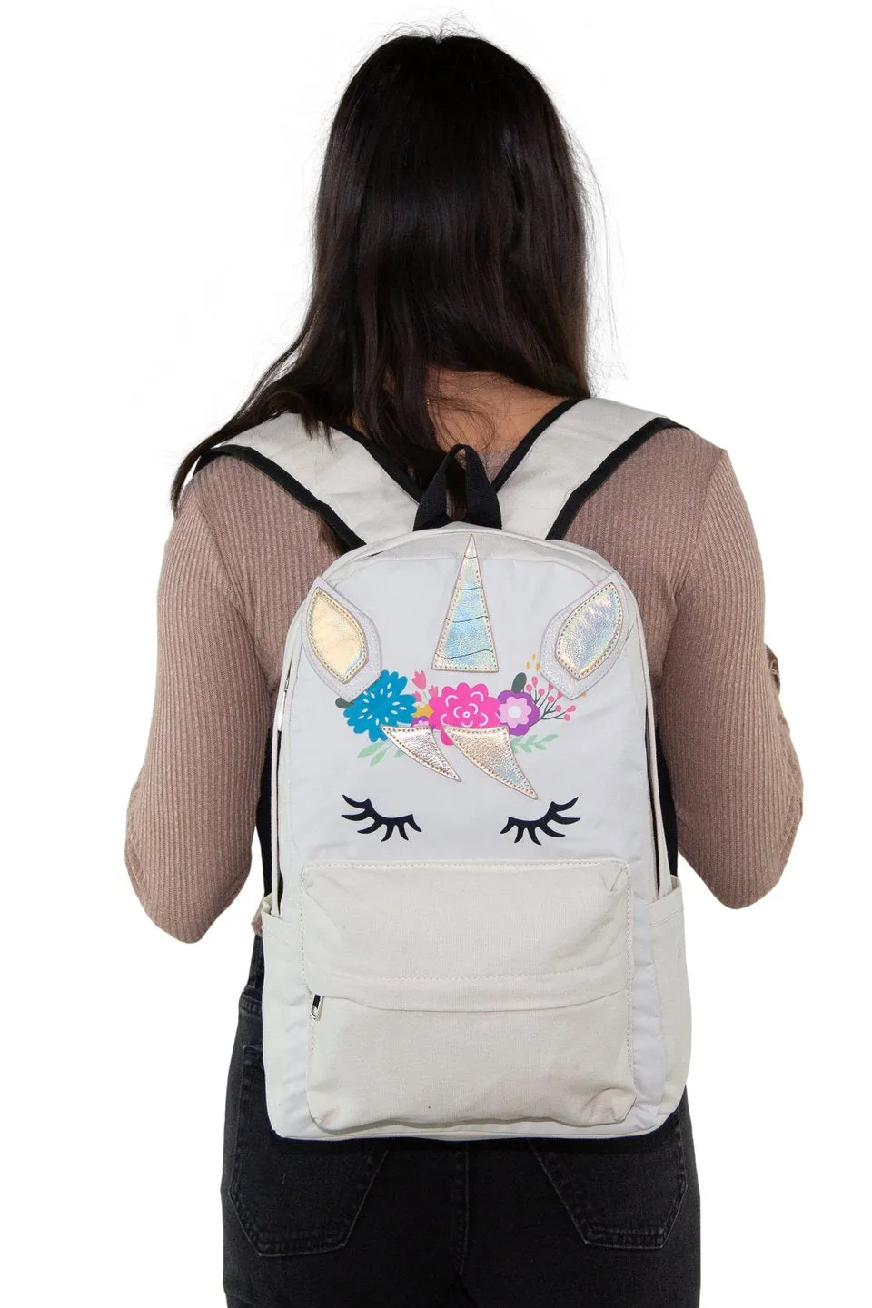 Enchanting Unicorn Canvas Backpack - A Magical Companion for Your Adventures