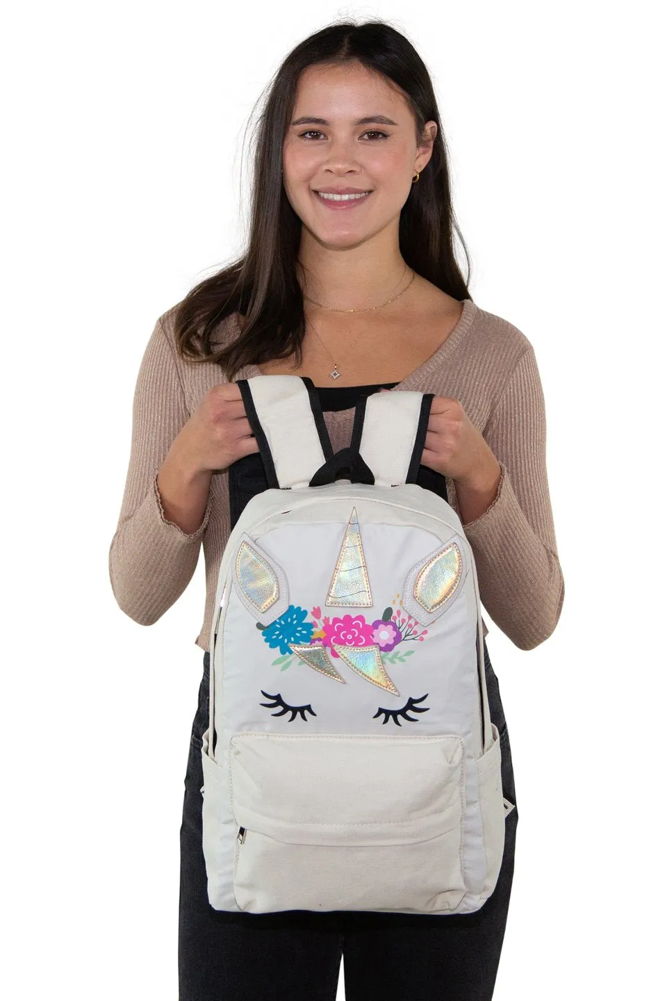 Enchanting Unicorn Canvas Backpack - A Magical Companion for Your Adventures