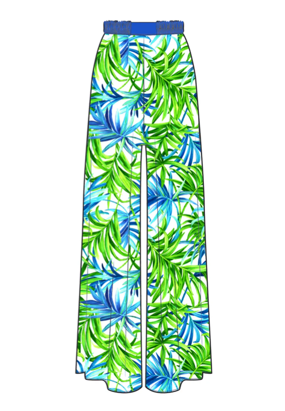 Euphoria - Paradise Palm Pants (Royal Blue)