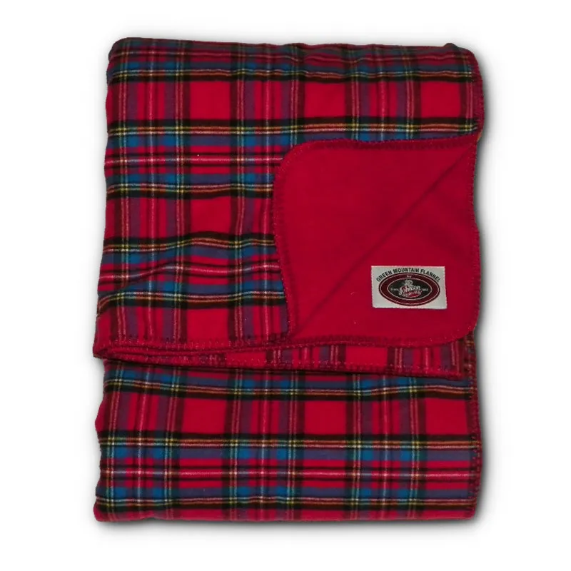 Flannel Throw - Red Stewart