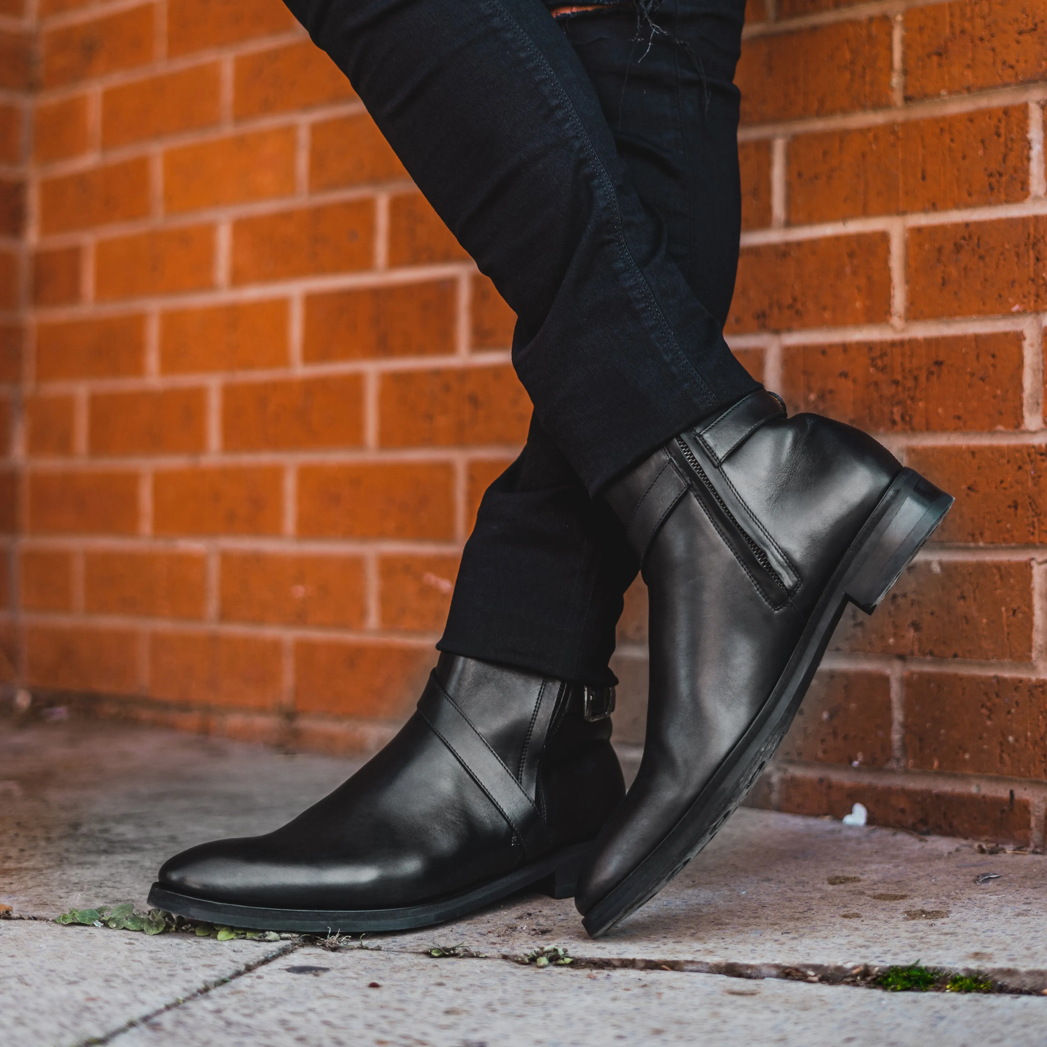 Gabor - Men's Black Calf Leather Jodhpur Boot