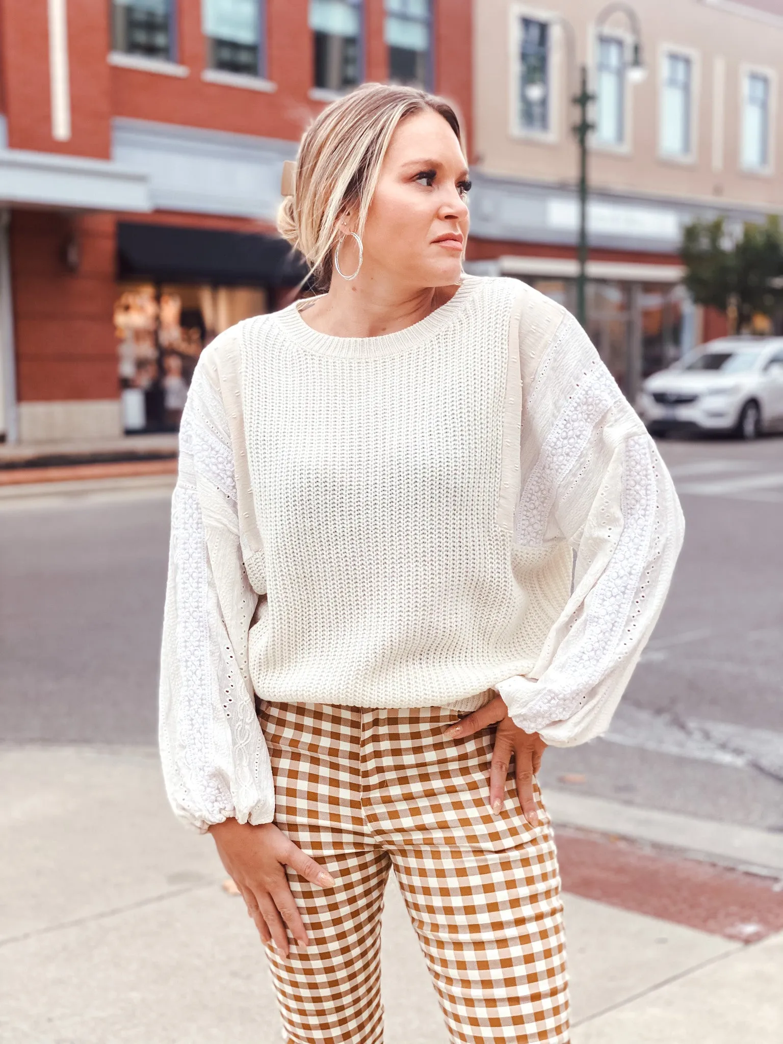 Giving Fall Textured Sweater