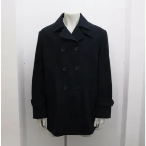 Heavy Navy Wool Peacoat Jacket