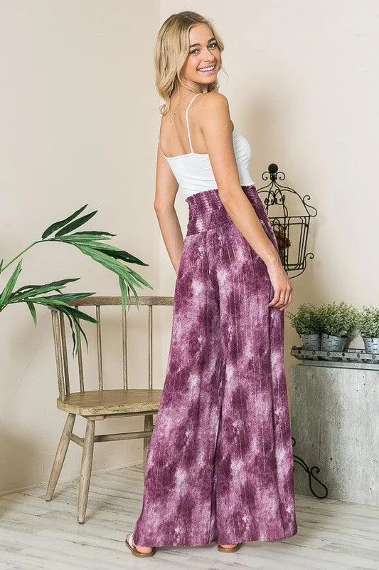 High Waist Wide Leg Pants with Pockets