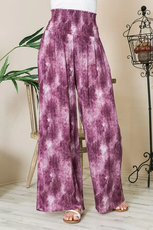 High Waist Wide Leg Pants with Pockets