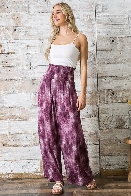 High Waist Wide Leg Pants with Pockets