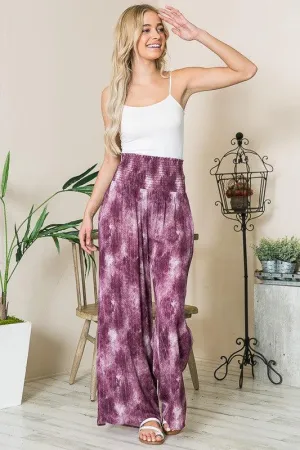 High Waist Wide Leg Pants with Pockets