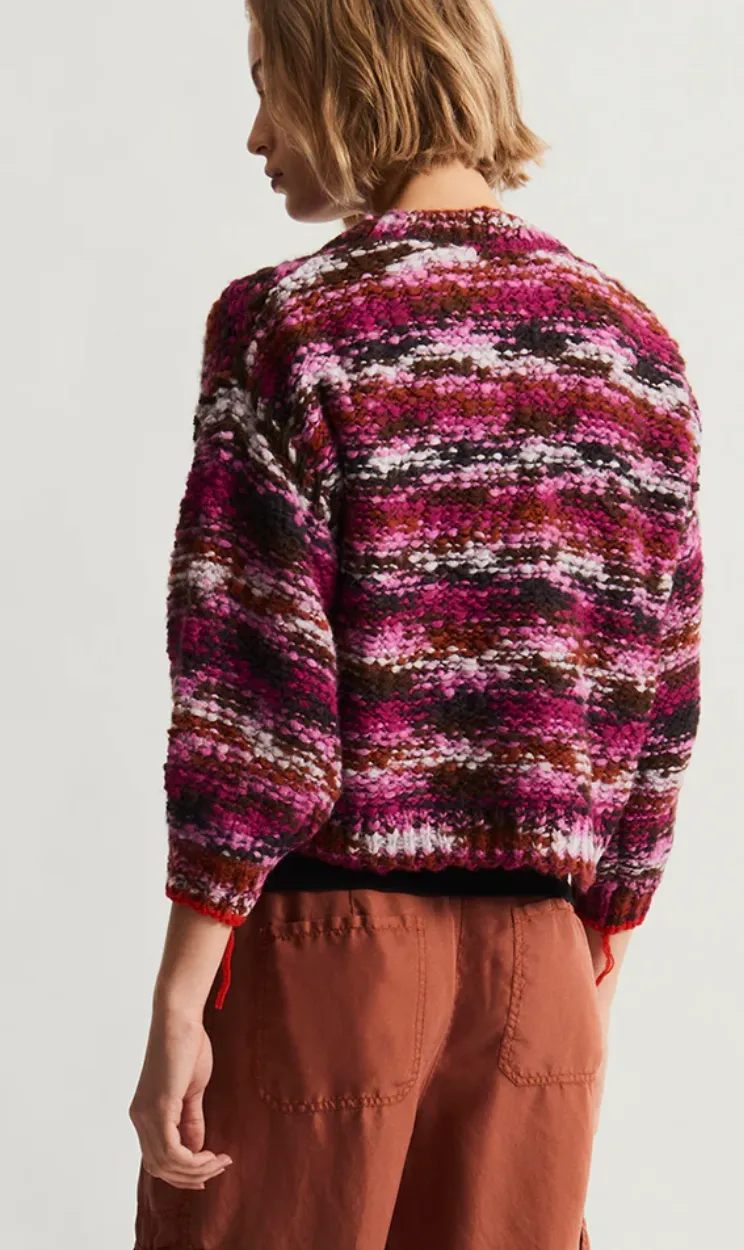 HIGHLAND PULLOVER - BERRY MULTI