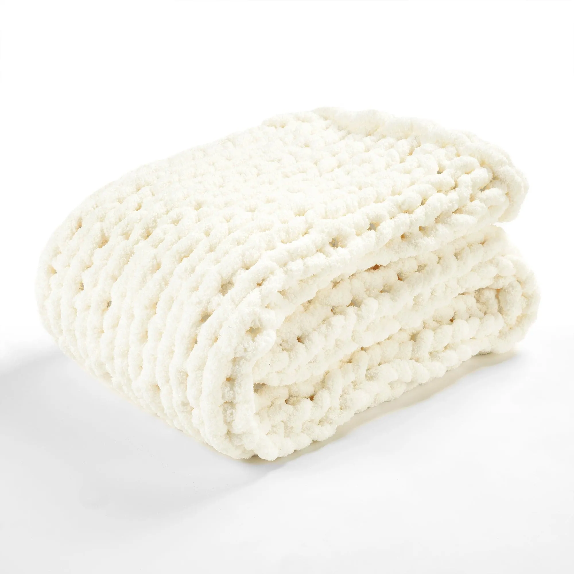 Hygge Ultra Soft Chenille Chunky Knit Throw