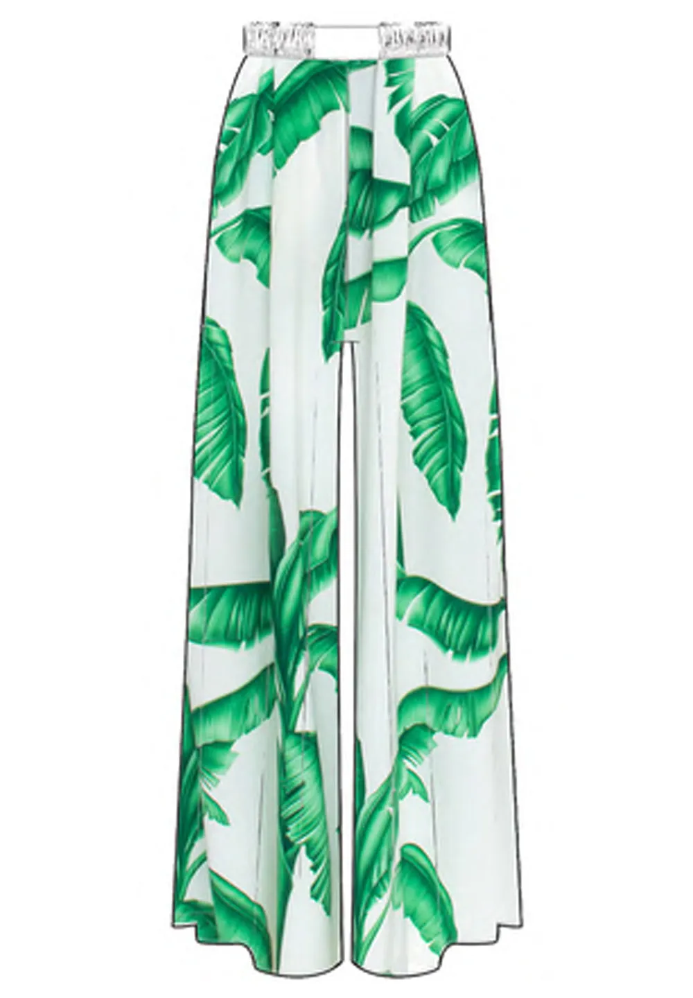 Jungle - White Palm Pants (Off-White)