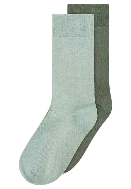 MELAWEAR 2 pack basic socks mint thyme unisex